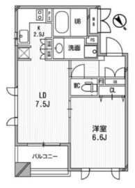 クリオ渋谷ラ・モード 306 間取り図