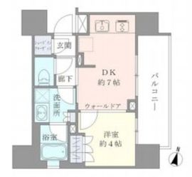 ブリリア東中野ステーションフロント 6階 間取り図