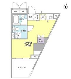 コンフォリア文京春日 1306 間取り図