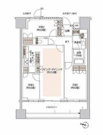 ザ・パークハウス本郷 4階 間取り図