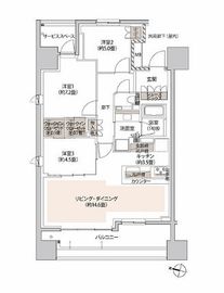 ザ・パークハウス本郷 5階 間取り図