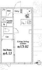 ラペルラ池尻大橋 101 間取り図