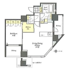 プライムメゾン蔵前 204 間取り図