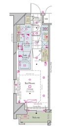 コンシェリア三田 4階 間取り図