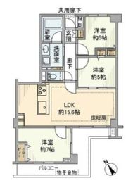 サンアリーナ文京小石川 3階 間取り図