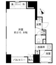 銀座パトリアタワー 301 間取り図