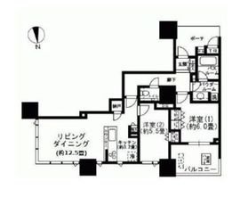 ドゥ・トゥール 47階 間取り図