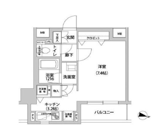 ドミール青柳 503 間取り図