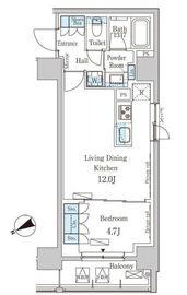 パークアクシス日本橋茅場町 201 間取り図