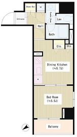 コンフォリア銀座イースト弐番館 602 間取り図