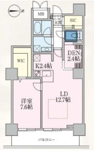 ロイヤルパークスタワー南千住 3510 間取り図