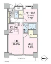 ロイヤルパークスタワー南千住 3311 間取り図