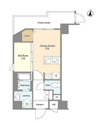 ラティエラ都立大学 101 間取り図