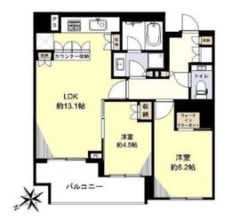 アトラス白金高輪 3階 間取り図