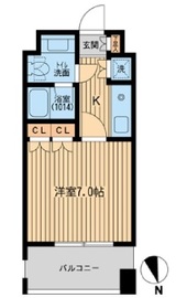 フォレシティ麻布十番 202 間取り図