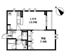 ウィステリア目黒 203 間取り図