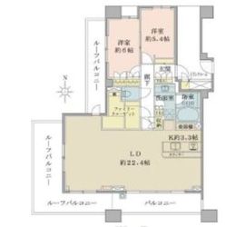 ブリリア品川中延 8階 間取り図