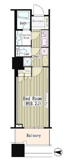 白金タワー 8階 間取り図