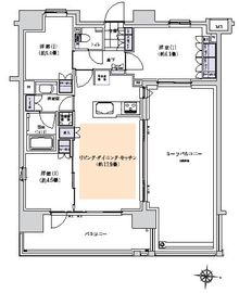 ディームス木場 1203 間取り図
