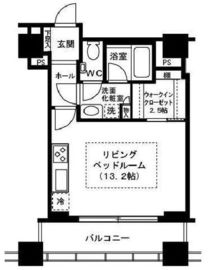 シティタワー高輪 8階 間取り図