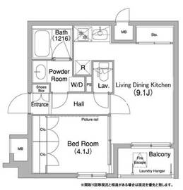 コンフォリア目黒長者丸 222 間取り図