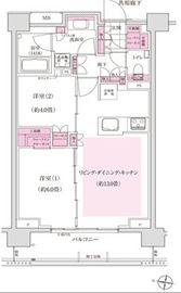 ディームス東陽町 203 間取り図