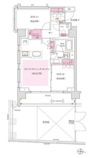 ディームス東陽町 106 間取り図