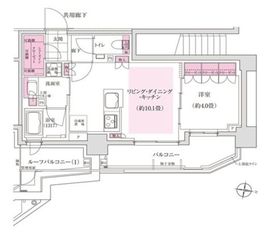 ディームス東陽町 805 間取り図