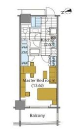 コンフォリア新宿イーストサイドタワー 205 間取り図