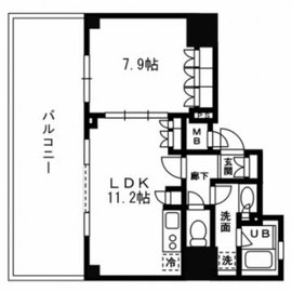 レジディア杉並方南町 1001 間取り図