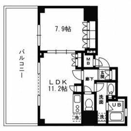 レジディア杉並方南町 1001 間取り図