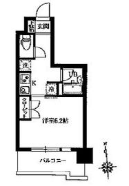 レジデンス門前仲町 202 間取り図