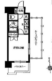 レジデンス門前仲町 1105 間取り図