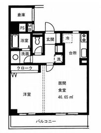 シュロス平河 501 間取り図