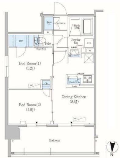 アーバネックス錦糸町 1303 間取り図