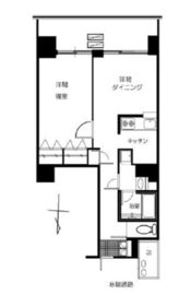 イーストコモンズ清澄白河フロントタワー 8階 間取り図