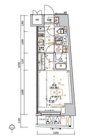 ルミード中野坂上 4階 間取り図