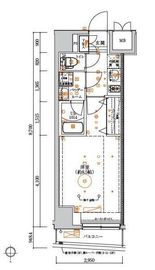 ルミード中野坂上 4階 間取り図