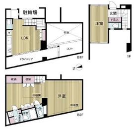 代官山HAUS 1階 間取り図