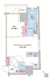 レジディア荻窪Ⅲ 703 間取り図