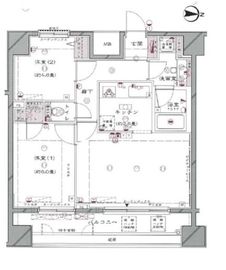 リーガルタワー神保町 8階 間取り図