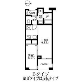 カーザビアンカ 202 間取り図