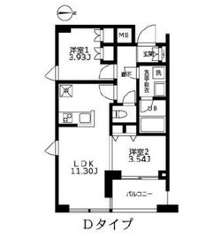 カーザビアンカ 207 間取り図