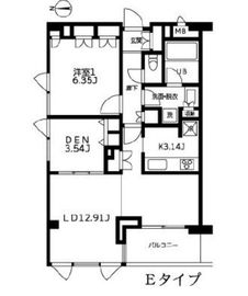 カーザビアンカ 308 間取り図