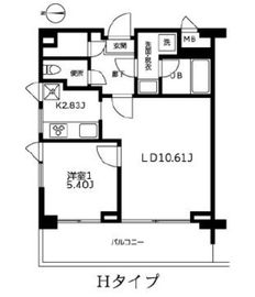 カーザビアンカ 408 間取り図