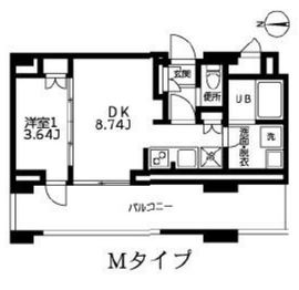 カーザビアンカ 608 間取り図