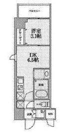 ジニア深川住吉 808 間取り図