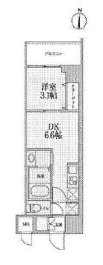 ジニア深川住吉 409 間取り図