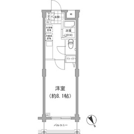 アーデン目黒不動前 306 間取り図