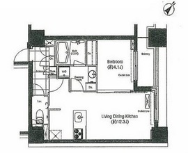 コンフォリア新川 201 間取り図